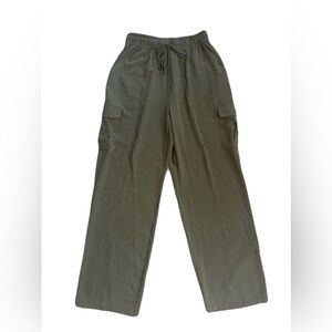 North Shore Y2K Flowy Olive Green Wide Leg Cargo Pants women’s size S